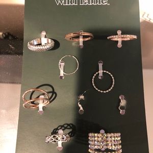 Lot of 8 wild fable rings